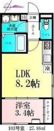 仮)BAU宮町1号棟の物件間取画像